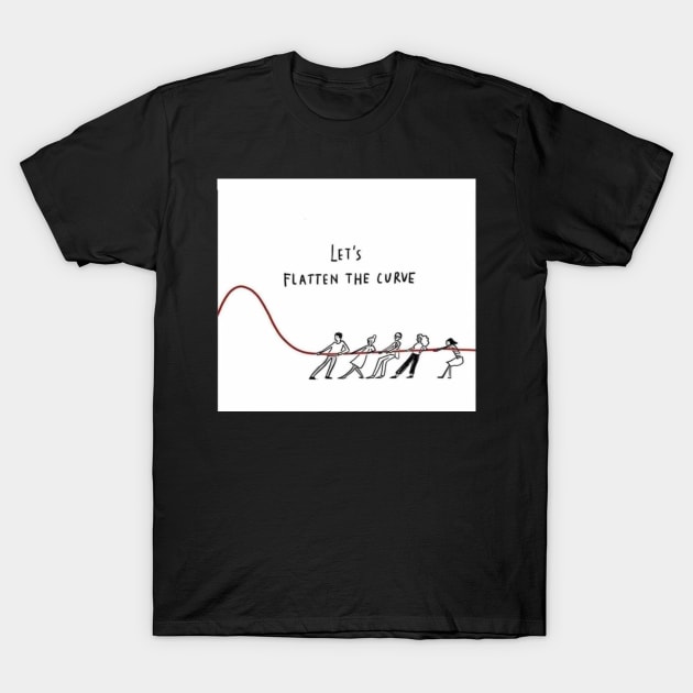 lets flatten the curve T-Shirt by scientific mama